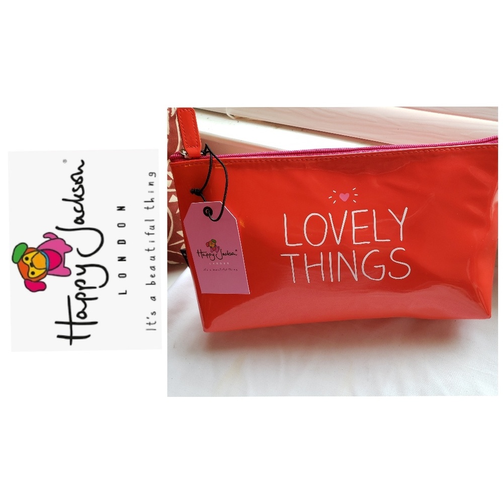 NWT Happy Jackson-London Cosmetic Bag